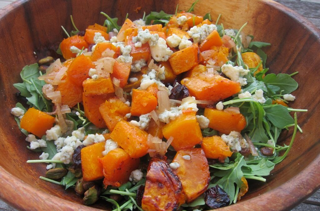 Warm Butternut Squash Salad with Arugula