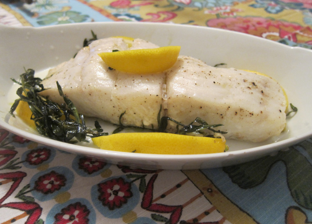 Tarragon Roasted Halibut with Hazelnut Brown Butter